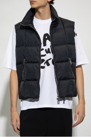 Black Quilted down vest Dsquared2 - GenesinlifeShops Italy